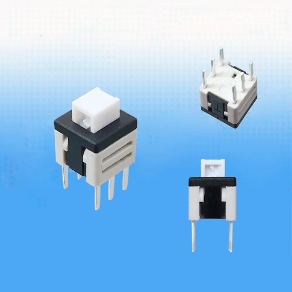 

50pcs 5.8*5.8mm high quality mini switches 6 pins switches or household appliances DC 12V 0.1A grey
