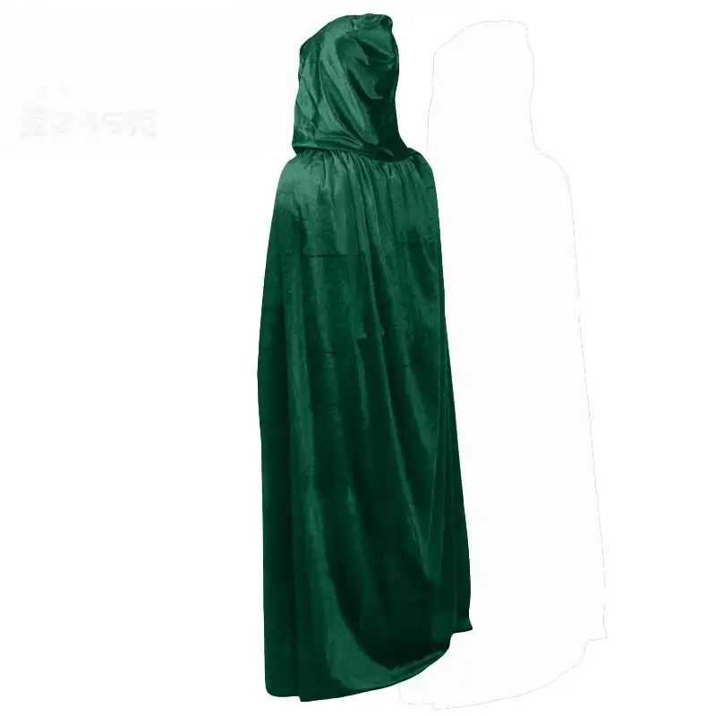 Готический плащ с капюшоном для взрослых и детей Wicca Robe большой ведьмы
