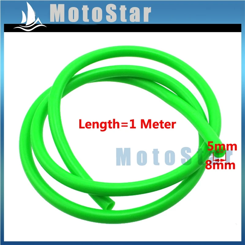 5 миллиметров, топливный шланг линии зеленый 1 метр трубки для ямы Горный мотоцикл ATV Quad 4 Wheeler Go Kart Багги мотоцикл мотокросса