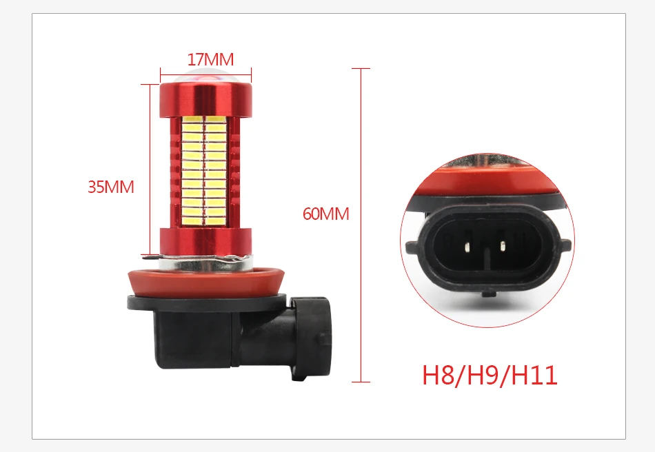Aileo 2 x шт автомобильные лампы для передних фар Светодиодный H7 H4 H8 H9 H11 H16(Япония) 9005 9006 HB3 HB4 противотуманная фара 4014 чип 106 SMD 3600LM