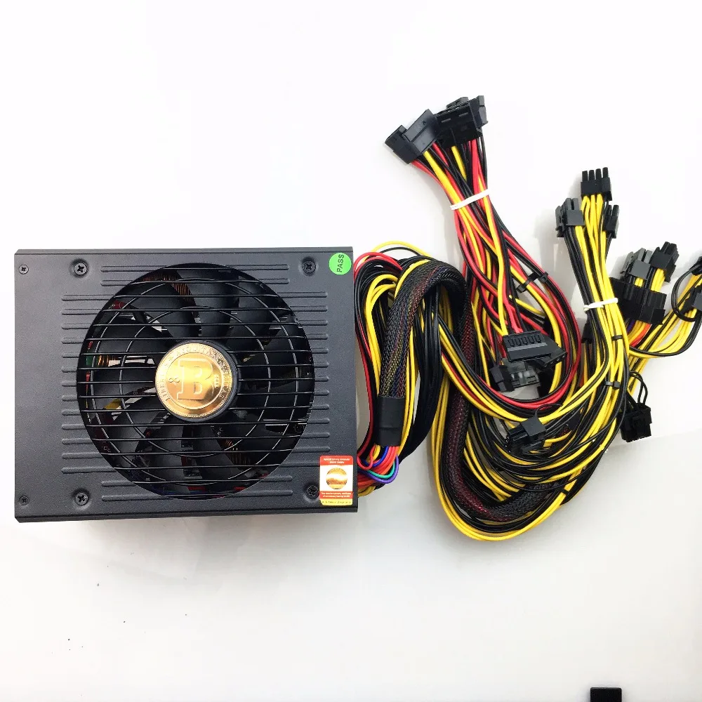 T.F.SKYWINDINTL 1800W Bitcoin PSU Ethereum Coin 1800W PSU asic bitcoin Miner 1800W ATX Power Supply Mining rx570 rx560 rx470