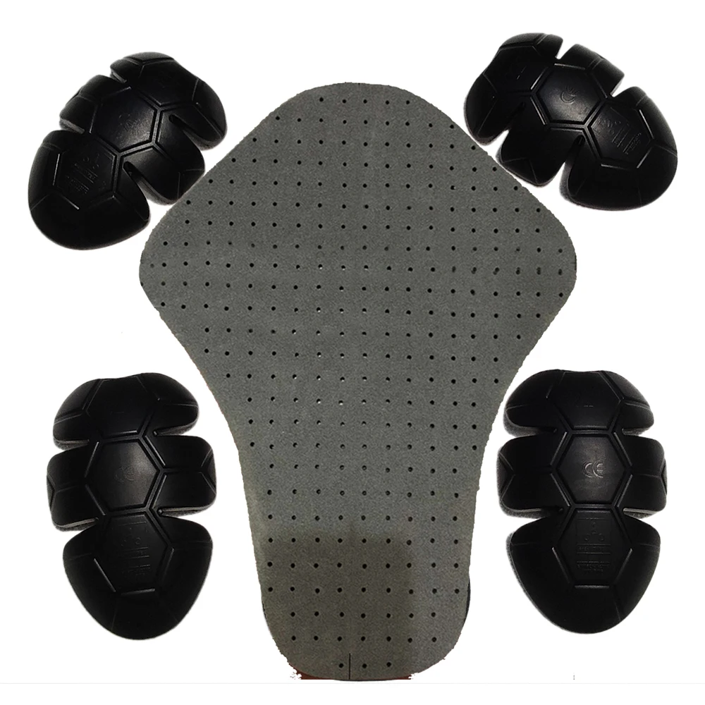 CE protector 1 set motorcycle jacket protective armor include 1 back pad 2 elbows 2 shoulder