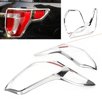 

Car Styling Rear Tail Light Cover Trim Decoration Frame Exterior For Ford Explorer 2016 2017 2018 2pcs Silver