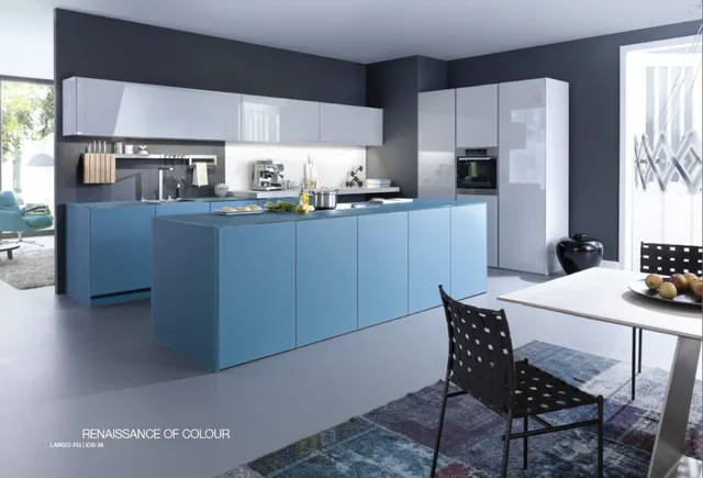 Moderna cocina modular personalizado hecho laca cocina alacena 2 pack