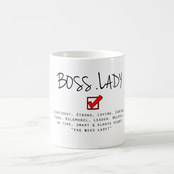 

The Boss Lady Coffee Mugs 11oz Birthday Gifts, Mothers Day , Fathers Day , Christmas Tea Cup Gift
