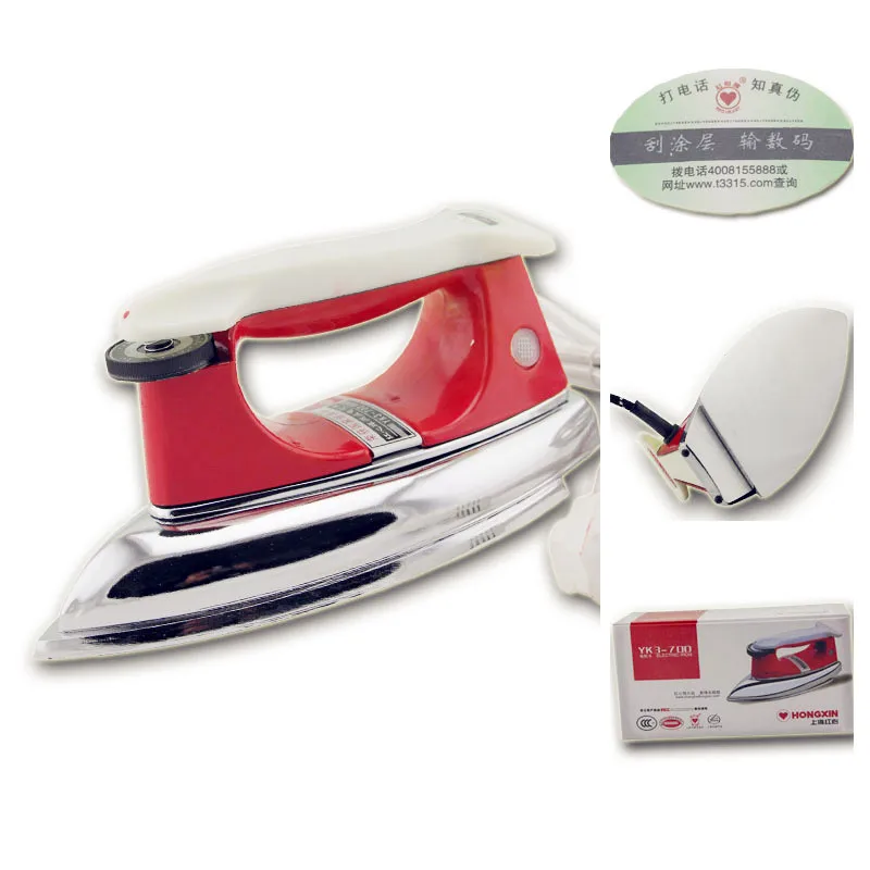 

electric steam iron for clothes with Stainless Steel Plate 75-220 degrees A Wide Range of Temperature Adjustment Knob