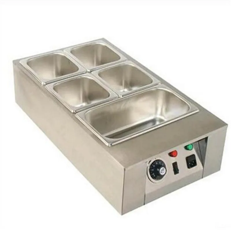

110V 220V Commercial Electric 5 Pots Chocolate Melting Pot Commercial Electric Chocolate Melting Furnace EU/AU/UK With Top