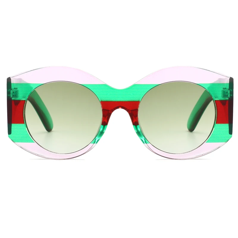 Pop Age Роскошные итальянские брендовые дизайнерские Круглые Солнцезащитные очки для женщин и мужчин ретро знаменитостей солнцезащитные очки прозрачные зеленые Lentes de sol
