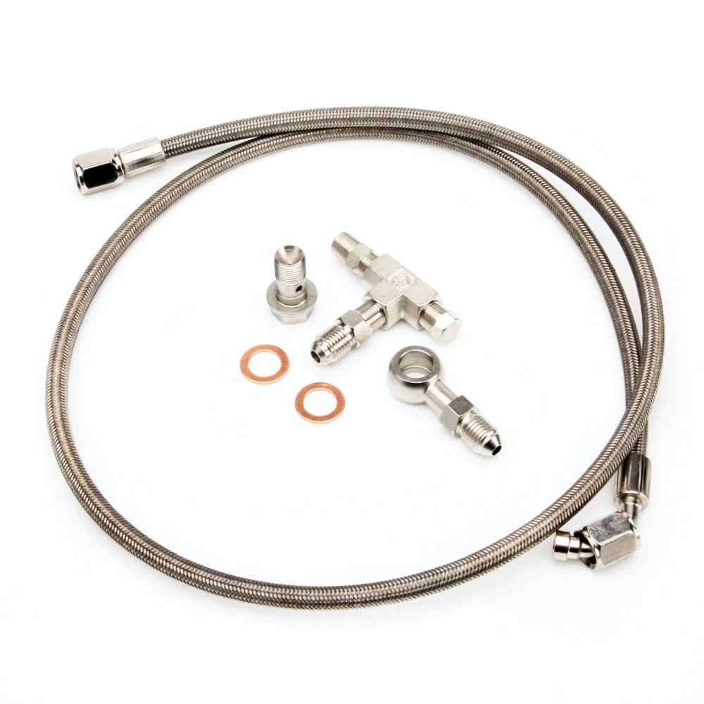 Kinugawa Turbo Oil Feed Line Kit 100cm 4AN for Garrett Ball Bearing