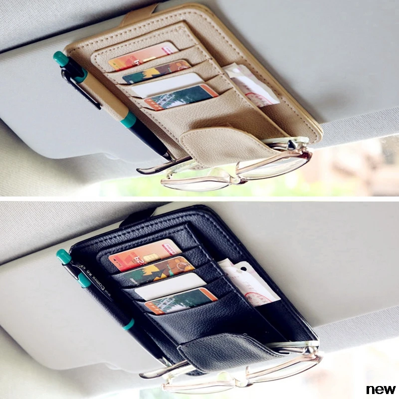 

Car Card Storage Glasses Organizer Holder PU Leather Case For Chevrolet Trailblazer Onix Tru Orlando Code Captiva Aveo Sail