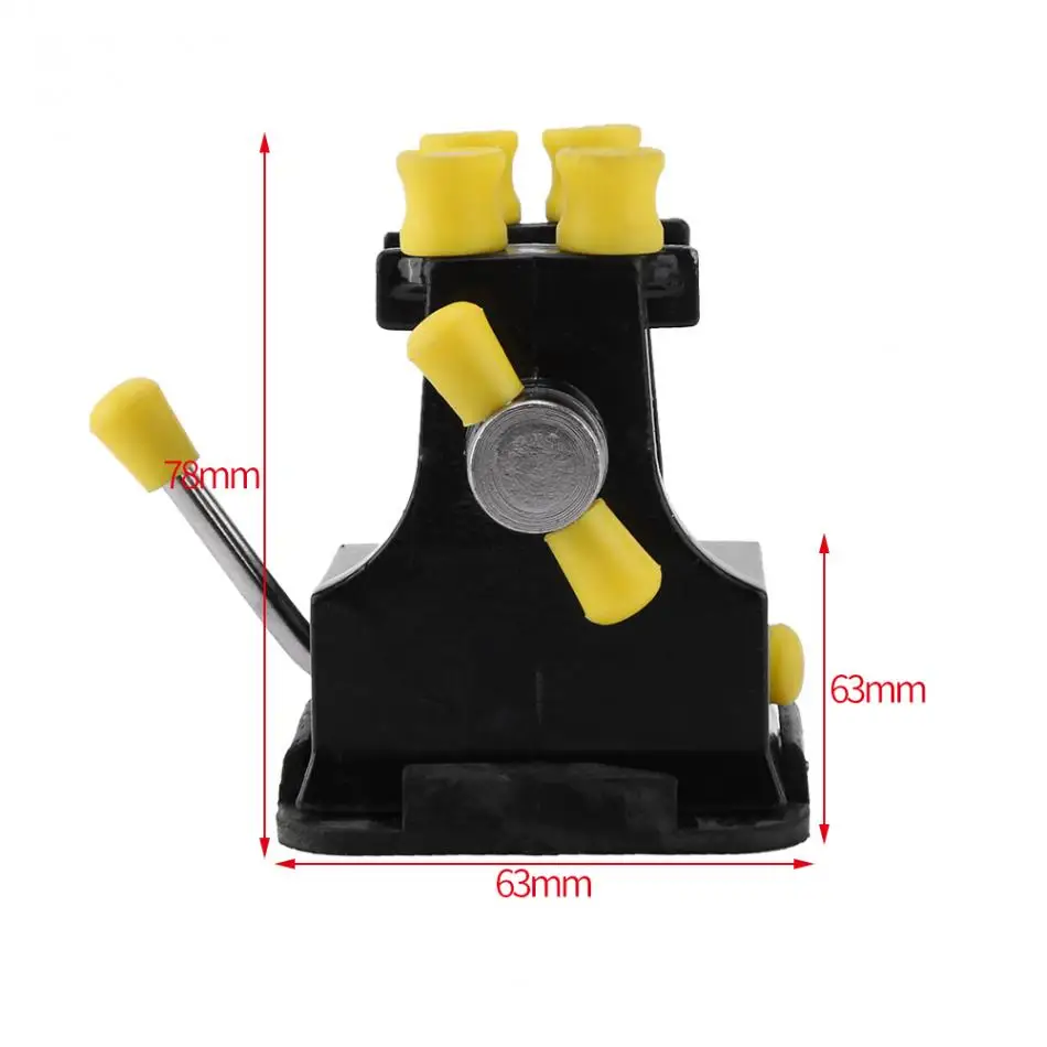 Мини скамейка тиски хобби стол Ремесло Ювелирный зажим тиски ремонтный инструмент с всасывающим дном 50 мм челюсти открытие