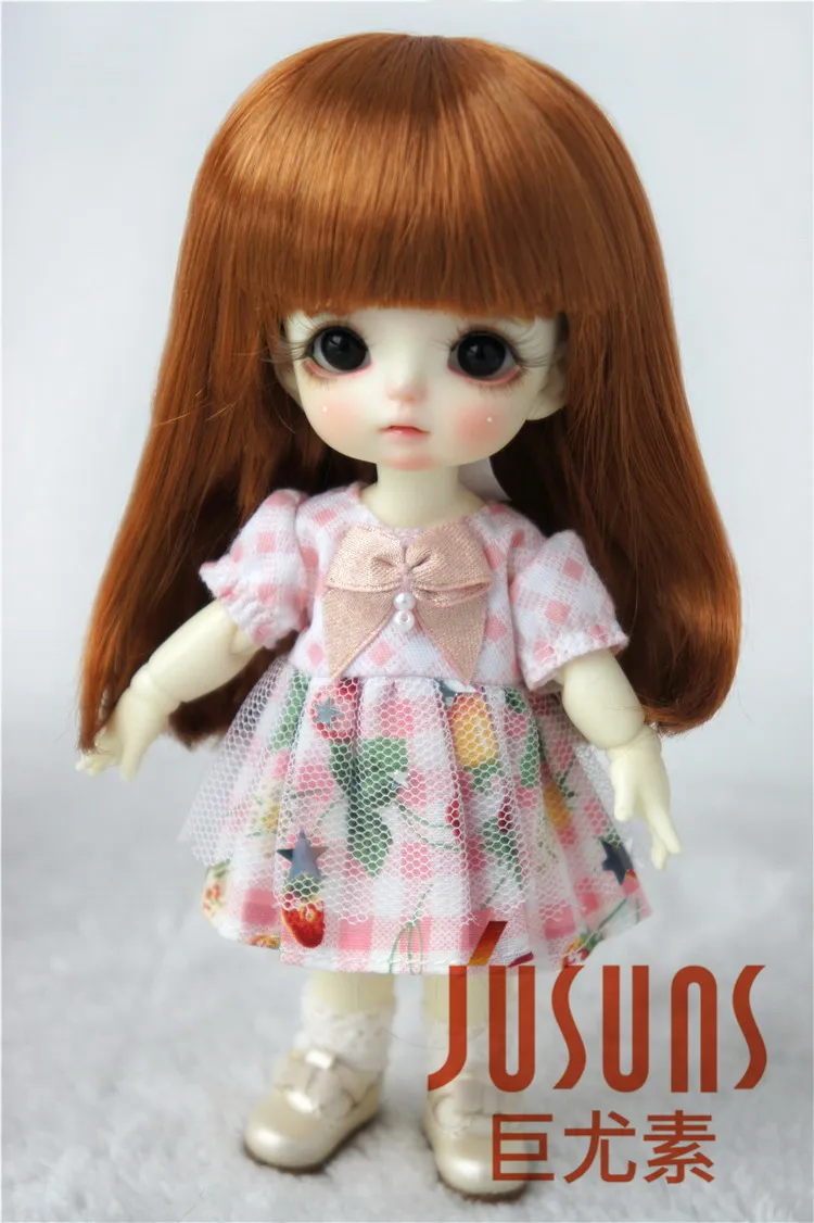 “ Encaracolado com Franja para 1/3 1/4 1/6 Bonecas Bjd Peruca