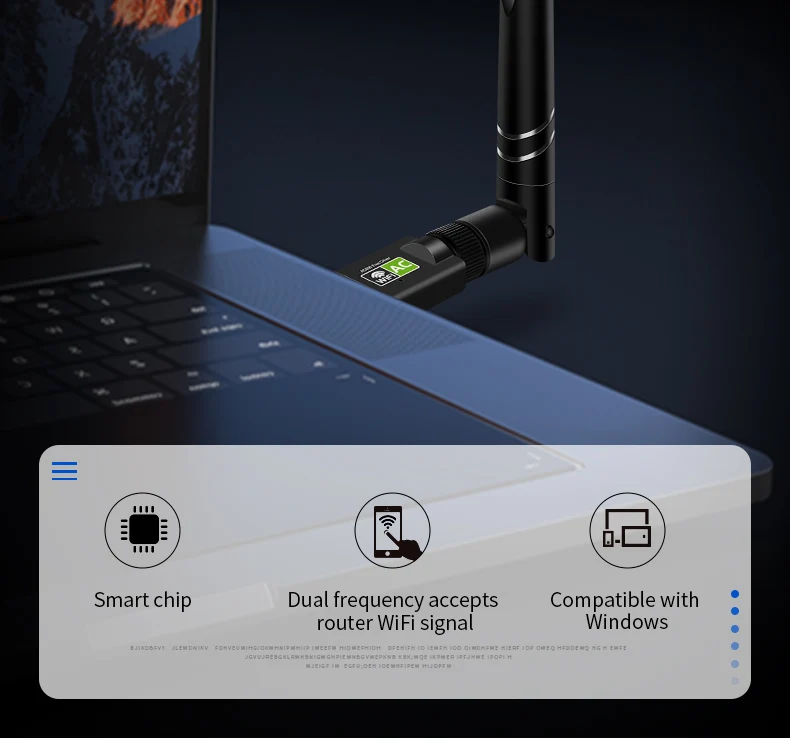 Свободный привод с USB Wifi адаптер 600 Мбит/с Wi-Fi адаптер 5 ГГц антенна USB Ethernet PC Wi-Fi адаптер LAN Wifi ключ AC Wifi приемник