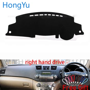 

Car Dashboard Cover Dash Mat Board Pad Carpet Dashmat Interior Mats for Toyota Highlander 2009-2014 Right Hand Drive Accessories
