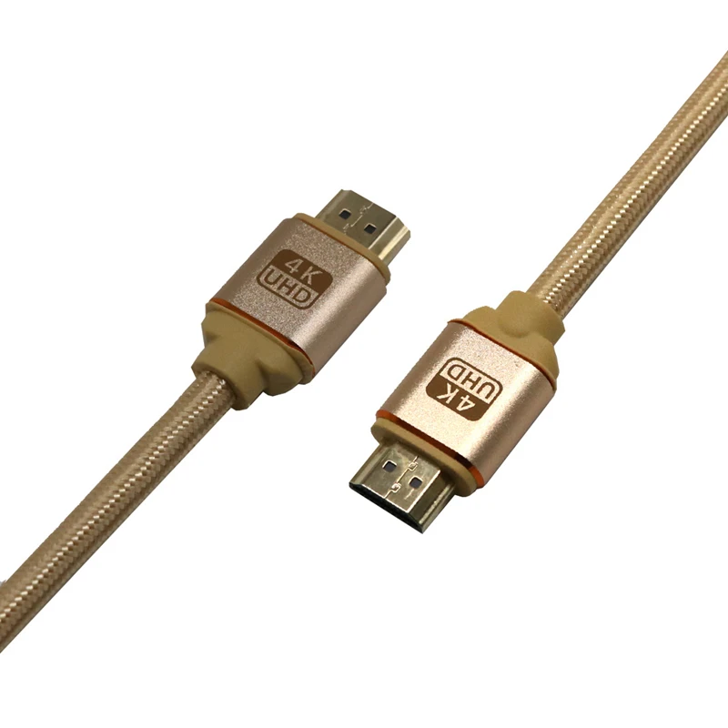 Rankman HDMI кабель 4K 2K 3D мужчин и женщин тканая сетка позолоченный Высокоскоростной шнур для ПК ТВ ноутбук PS4 Проектор DVD