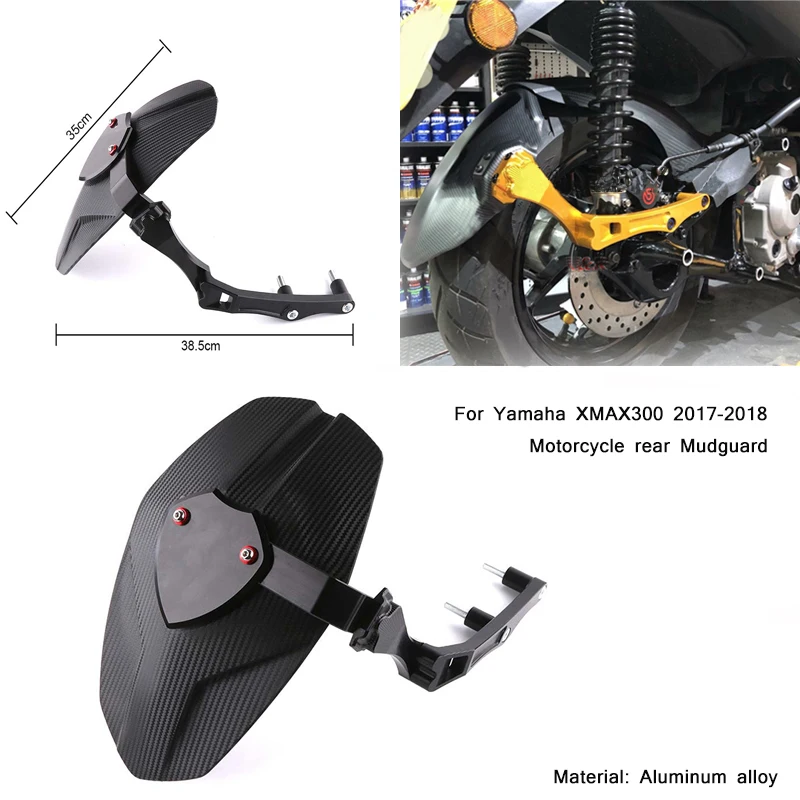

Silp on for Yamaha X-MAX300 2017 2018 Motorcycle Non-destructive modification Rear Mudguard cover With Bracket