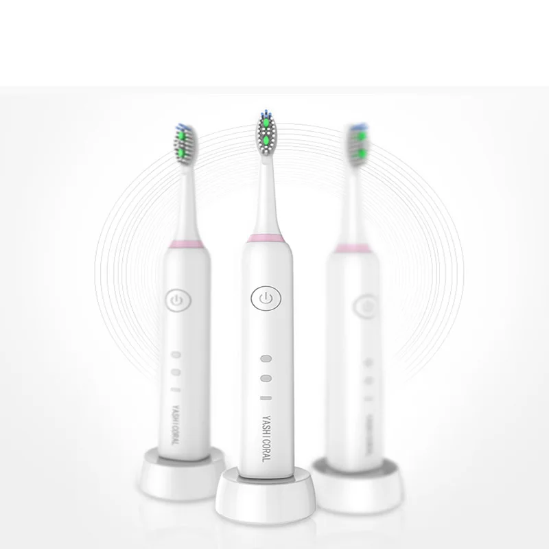 

Ultrasonic Home Electric Toothbrush Adult Charge Type Waterproof Whitening Automatic Tooth Cleaner Brush Vibration Wool Soft