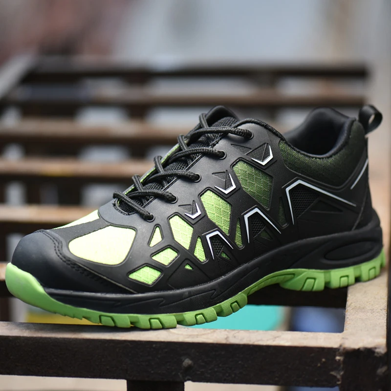 New Men's Steel Toe Cap Work Labor Safety Shoes Men Outdoor Puncture