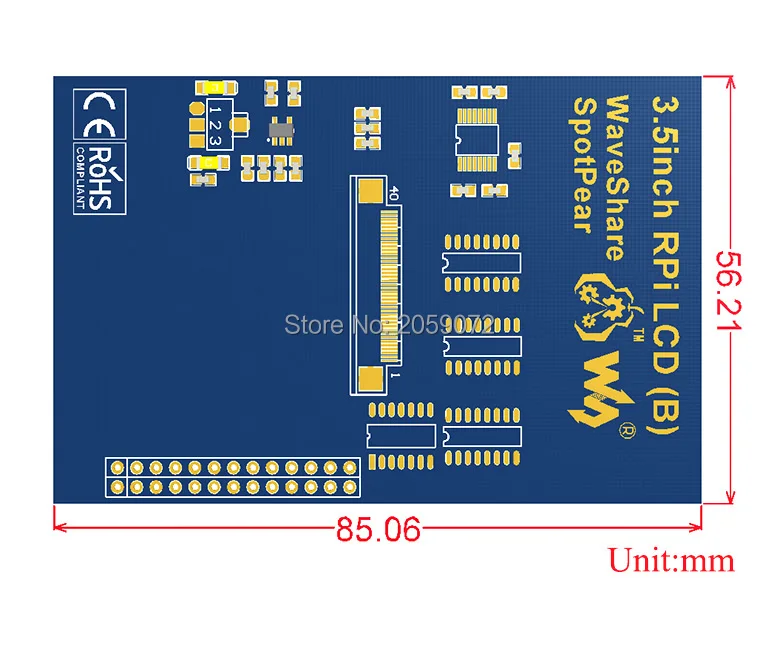 raspberry-pi-3.5-inch-LCD-IPS-size