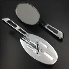 For Motorcycle Honda CBR600 F4/F4i 900RR 929RR 954RR RC51 CHROME Alloy Rearview Oval Mirror