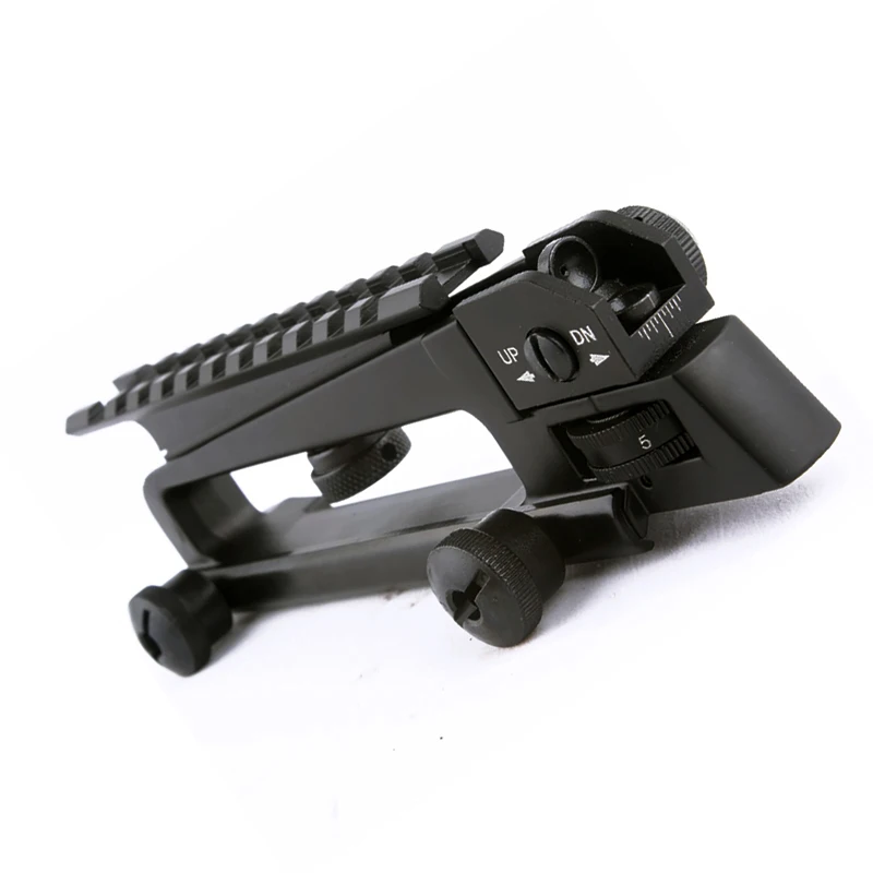 الصيد M4 M16 AR15 انفصال تحمل مقبض W/المزدوج فتحة A2 الخلفية البصر انظر من خلال Picatinny السكك الحديدية جبل كومبو
