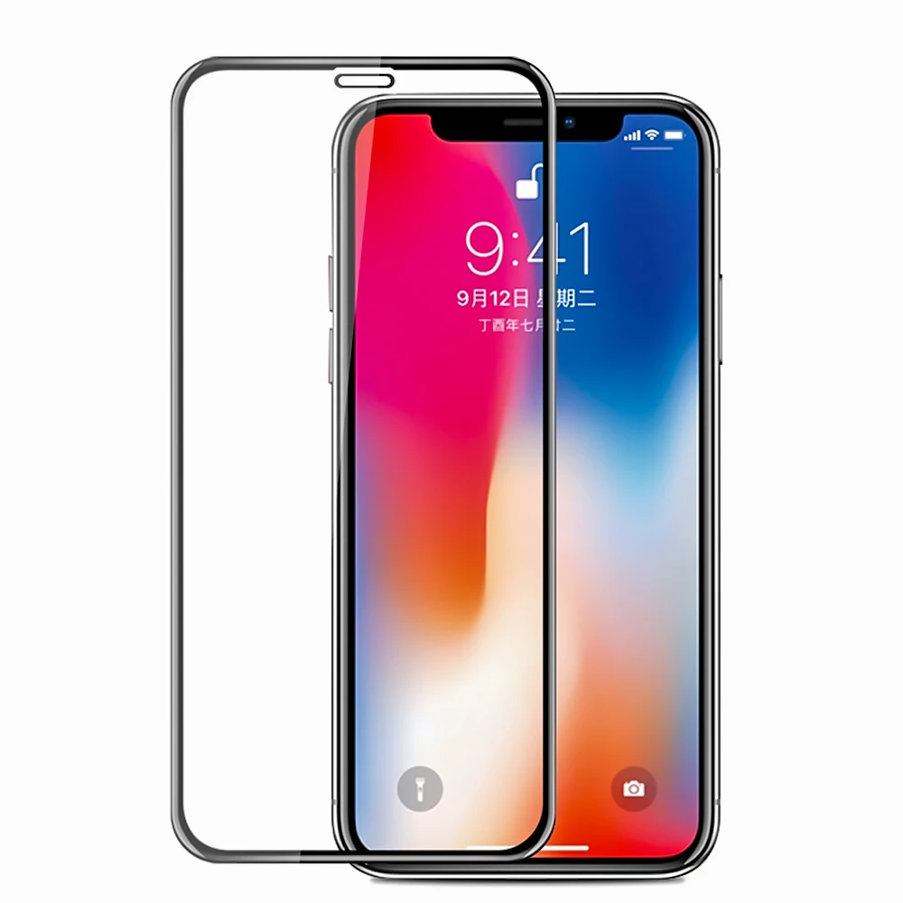 35D протектор экрана для iPhone X телефон закаленное стекло на 7 8 Plus XR XS Max 6s защитное
