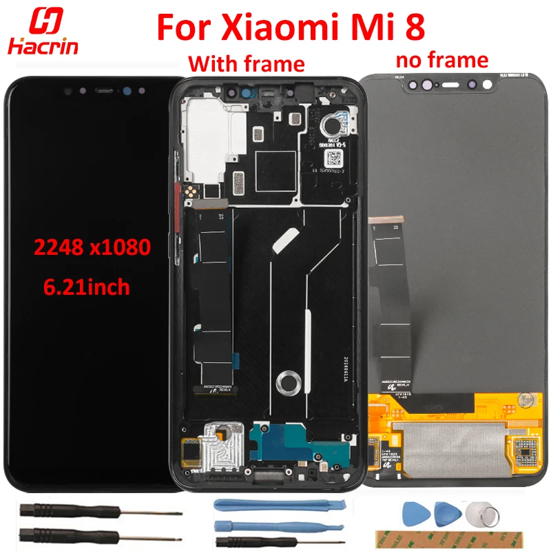 

LCD Screen for Xiaomi Mi 8 LCD Display+Touch Screen Touch Panel Digitizer Screen No Dead Pixel lcd screen for Xiaomi Mi 8 6.21