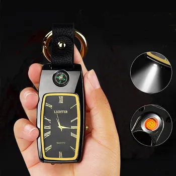 

Multifunctional watch USB cigarette lighter flashlight