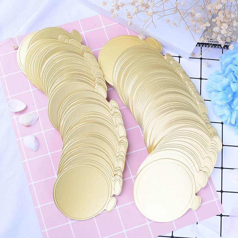 

100pcs Round Cake Base Practical Cupcake Board Bases for Cake S/L Disposable Paper Coasters Portable Serve Bases