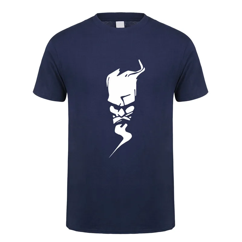 Волшебник Thunderdome футболка футболки мужские новые летние модные с коротким рукавом Хлопок o-образным вырезом Футболка DS-030 - Цвет: Navy