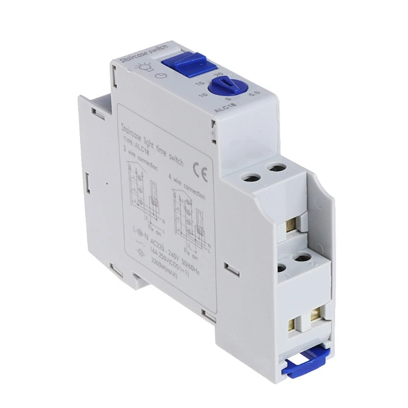 

Din rail Staircase Lighting Timer Switch timer relay 220VAC 16A used for corridor lighting ALC18