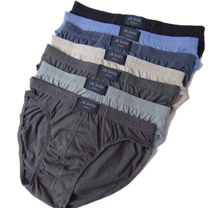 hanes underwear 100% Cotton Briefs Mens Comfortable Underpants Man Underwear M/L/XL/2XL/3XL/4XL/5XL 5pcs/lot Free shipping & Drop shipping best underwear for men