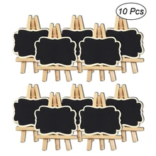 10 шт. мини-декоративные границы доске знаки черный доска объявлений с подставкой для свадьбы украшения