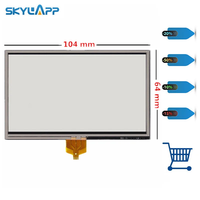 4,3 дюймовый сенсорный экран для TomTom GO 550 550T gps дигитайзер Сенсорная панель Замена стекла 105 мм* 65 мм