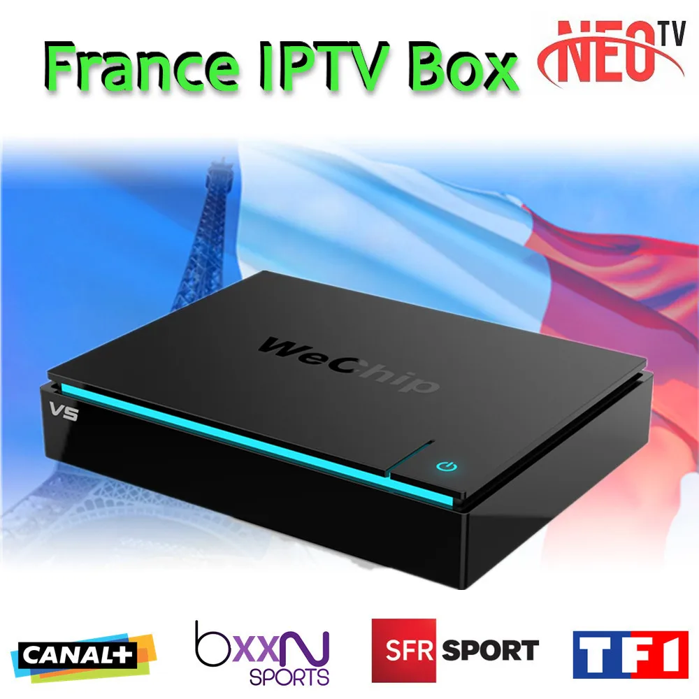 2017 New French IPTV Box Android TV Box  Arabic IPTV Android6.0 TV Box  with 1 year IPTV S905XQuad Core 2G+16G KODI 16.1 TV Box