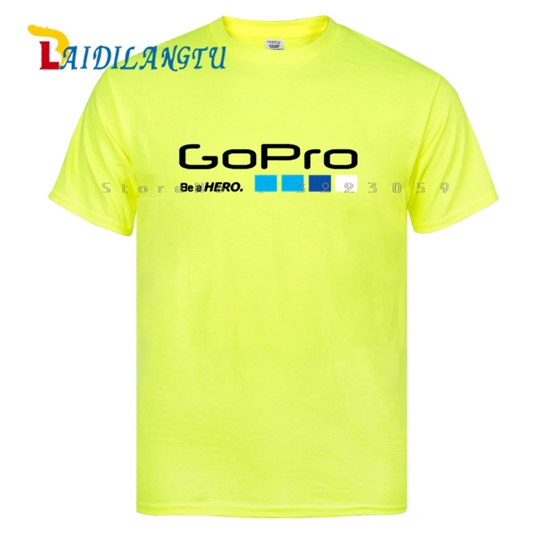 

Mens T Shirt Go Pro GoPro T-Shirt Helmet Hero3 HD Camera Video T Shirts Cotton Tees Tops