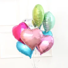 Горячая распродажа 50 шт./лот 18 дюймов в форме сердца фольгированный шар Мультфильм воздушные шары для украшения вечеринок детские игрушки