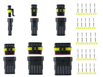 

1P 2P 3P 4P 5P 6Pins Way AMP 1.5 Super seal Waterproof Electrical automotive Wire Connector Plug for car Motorcycle