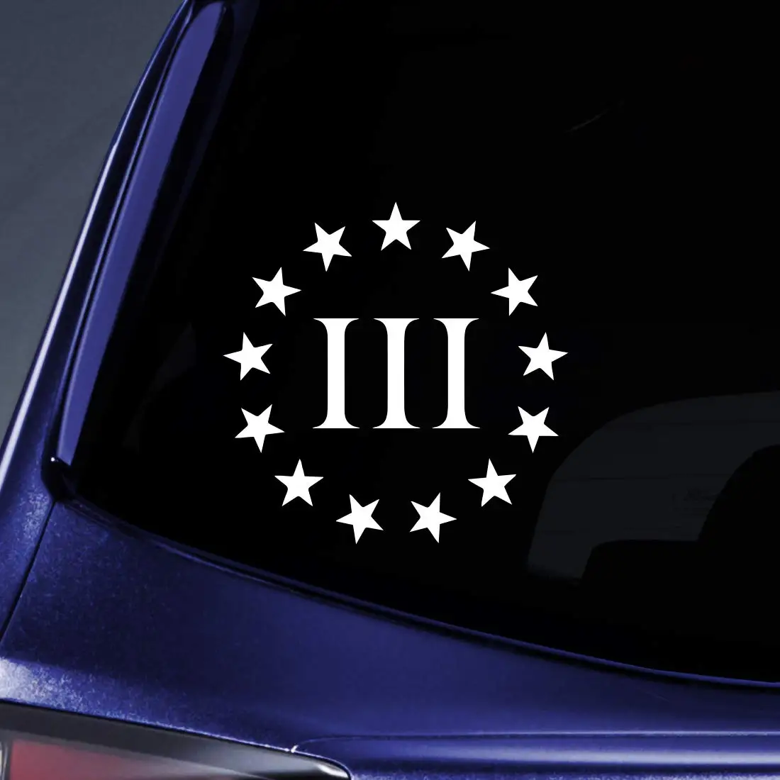 

Bargain Max Decals - Three Percenter Vinyl Decal Sticker - 2nd Amendment - Molon Labe Sticker Decal Notebook Car Laptop