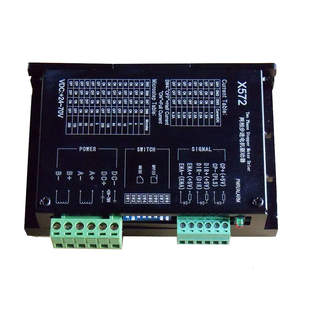 

X572 Driver, Current 1A-4.5A Voltage 70VDC Strong Anti-interference (video)