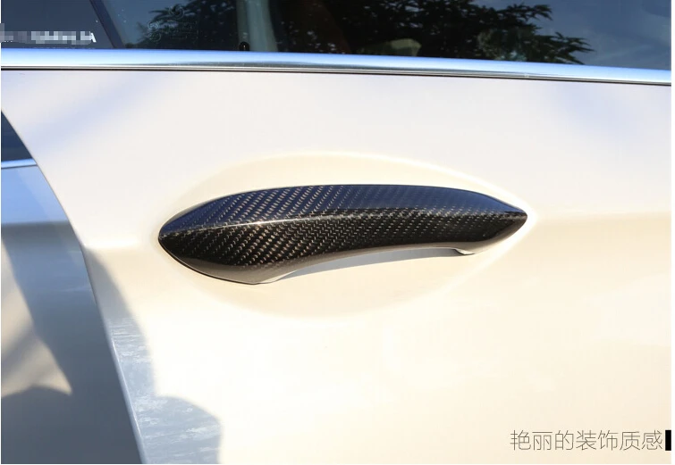 Высокое качество Реальные углеродного волокна авто наружная Дверная ручка Крышка для BMW F10 F11 F06 F12 F13 F01 F02 M5 M6 стайлинга автомобилей