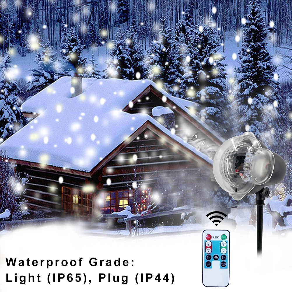 Новая снежинка Лампа для проектора мини наружная светодио дный водостойкая светодиодная Лазерная лампа ночник для принадлежности для