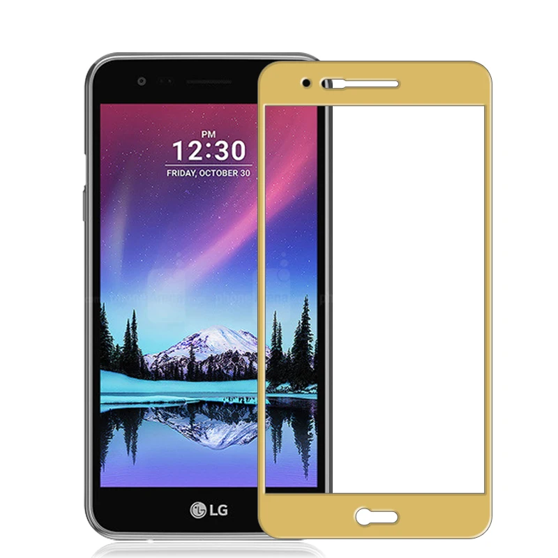 Закаленное стекло с полным покрытием для LG K10 2017 Защитная пленка экрана M250N M250 LV5