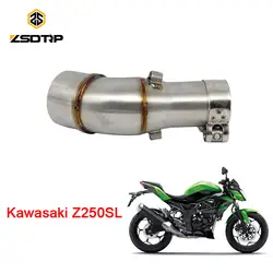 Бесплатная доставка ZSDTRP мотоциклетные Modifiy выхлопной трубы Чехол для Kawasaki z250sl модель из нержавеющей стали материал