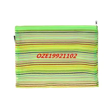 1 шт красочные полосы чистой нейлоновой молнии файл сумка держатель