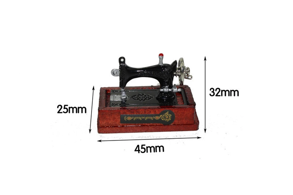 1/12 Миниатюрные аксессуары для кукольного домика, мини швейная машина, модель мебели, игрушки для украшения кукольного дома