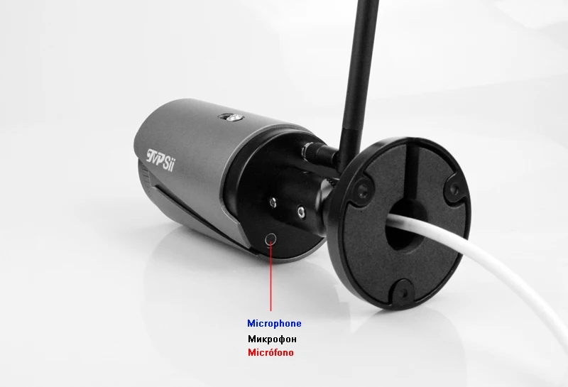  5mp/4mp/3mp/2mp Black 36pcs Infrared Waterproof Audio H.265+ 25fps 2CH 2 Channel WIFI Wireless IP C
