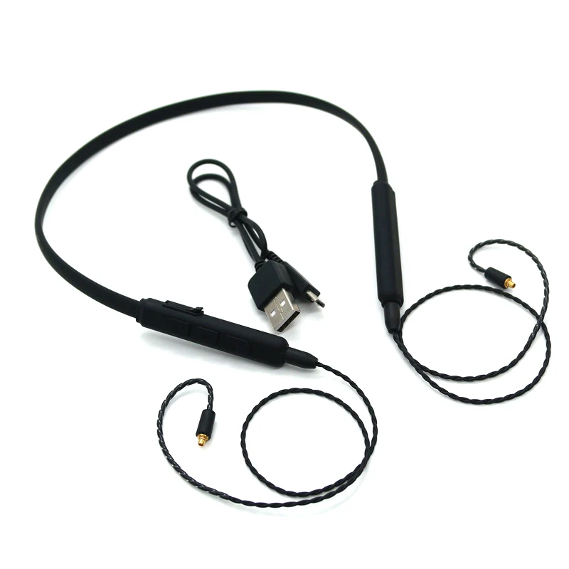 

DIY MMCX Bluetooth Cable for Shure SE215 SE315 SE535 SE846 UE900 Headphone Detachable Earphone Adapter Wireless Cables with Mic
