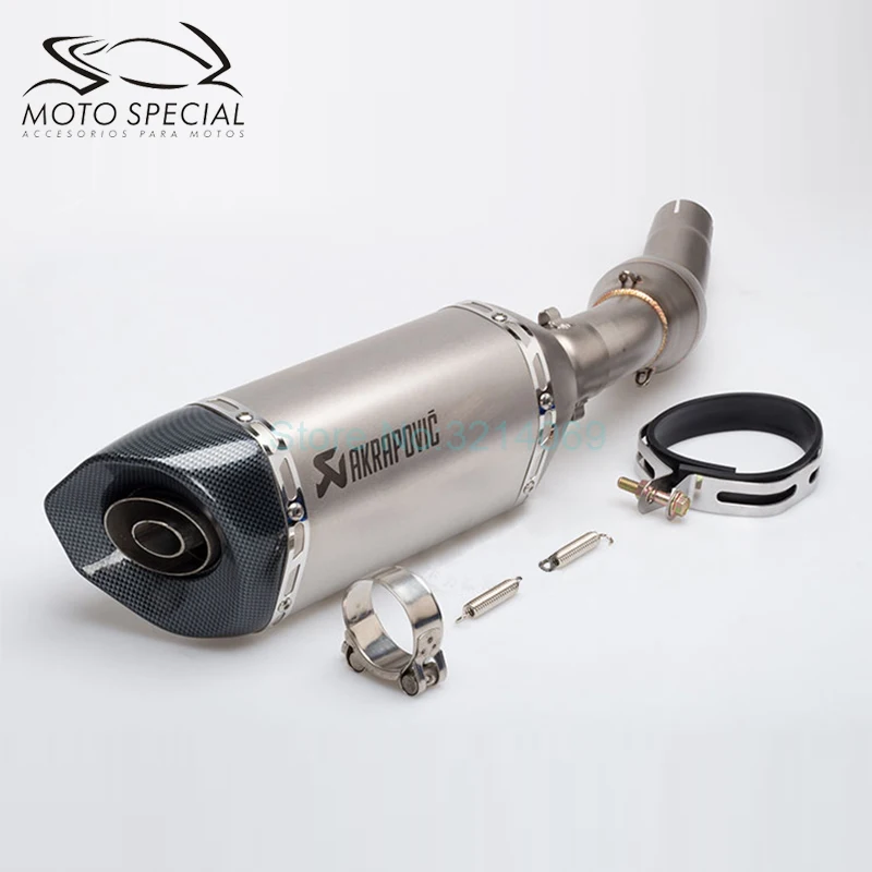 Лазерная маркировка Универсальный Akrapovic Мотоцикл выхлопная труба глушитель Escape для Beneli BN300 TNT300 BN600 TNT600 BN 300 TNT BJ600