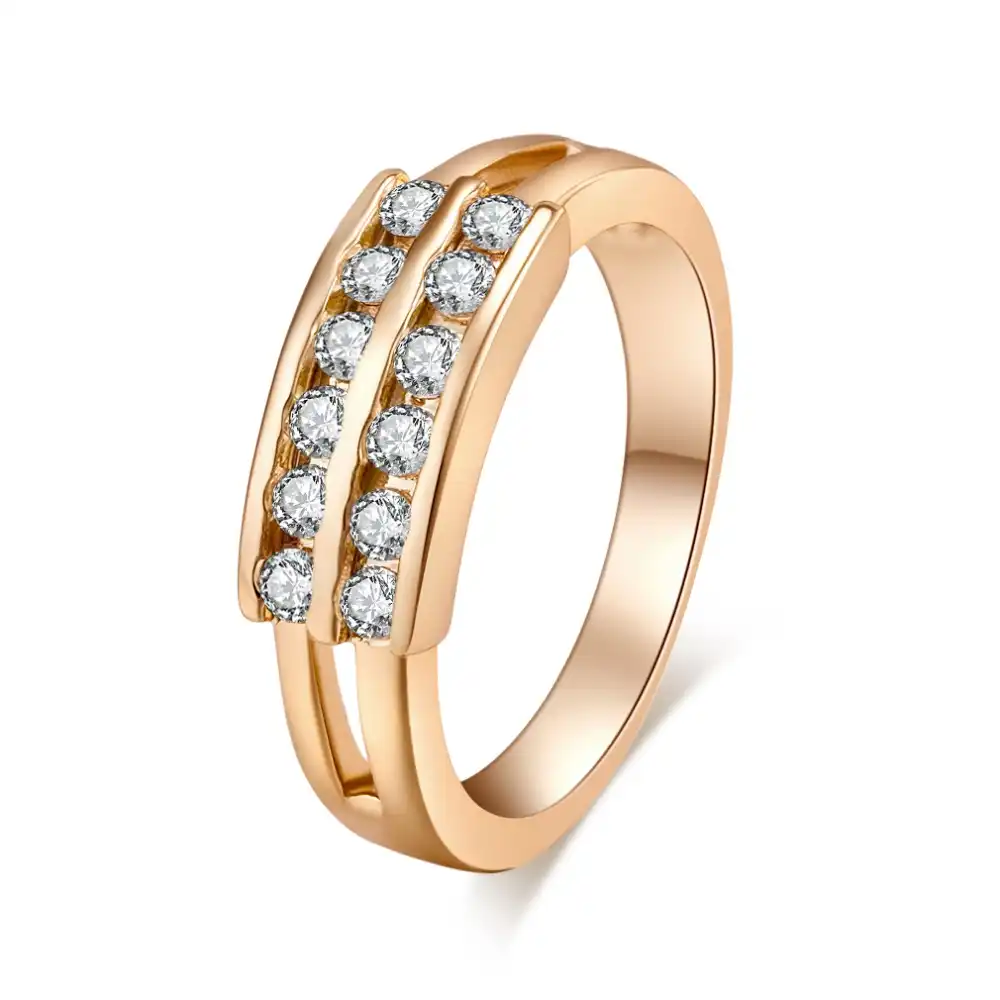 cherry finger rings stainless steel rings for women crystal ring